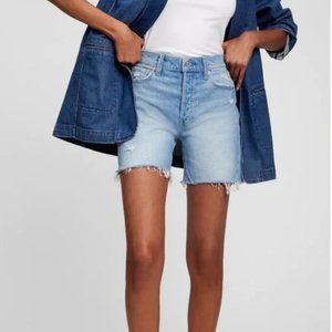 Gap Cheeky 5" Midi High Rise Button Fly Shorts 18/34